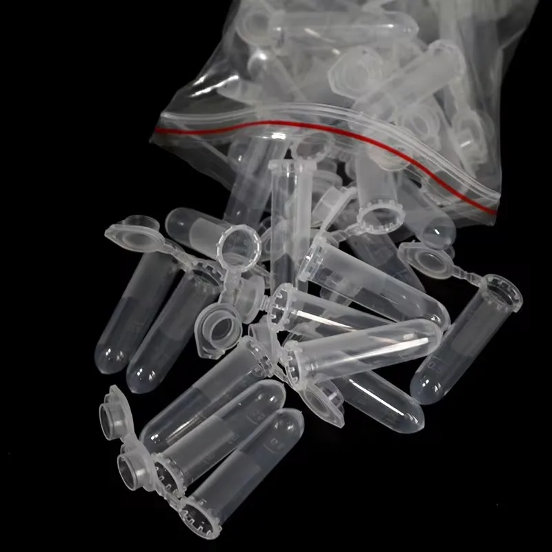 2ml Centrifuge Tubes Polypropylene Clear Graduated Mirco Test Tubes Snap Cap Sample Storage Container No-Leak