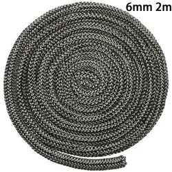 Stove Door Seal Black Chimneys Fireplaces Stove/Fire Rope Wood Burning Stove 6/8mm Log Burner Door Fiberglass Seal