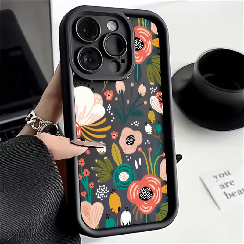 Daisy Floral Matte Shockproof Phone Case