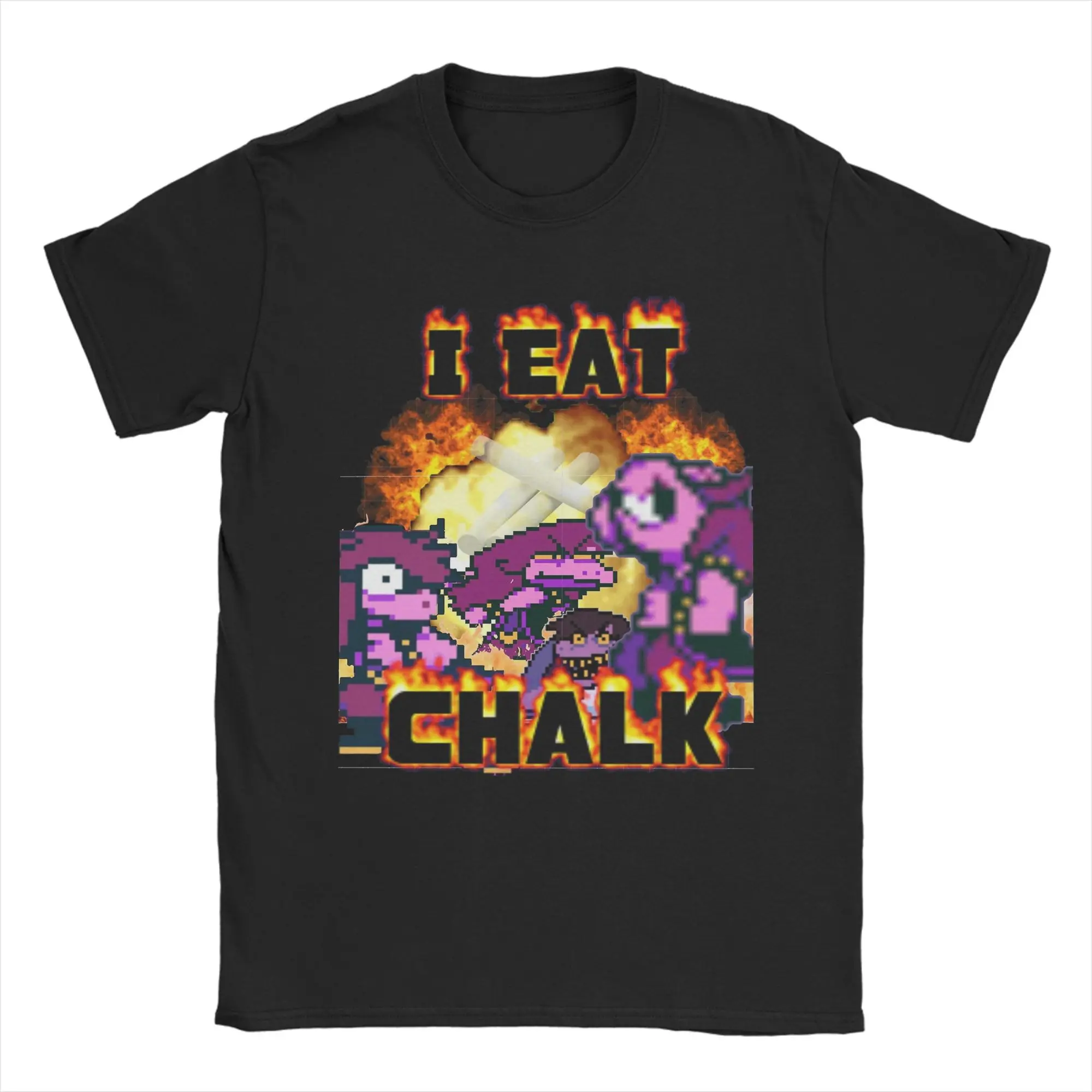 Männer Frauen I Dat Chalk Susie Deltarune T Shirt Reine Baumwolle Grafik T-Shirt Top Kleidung