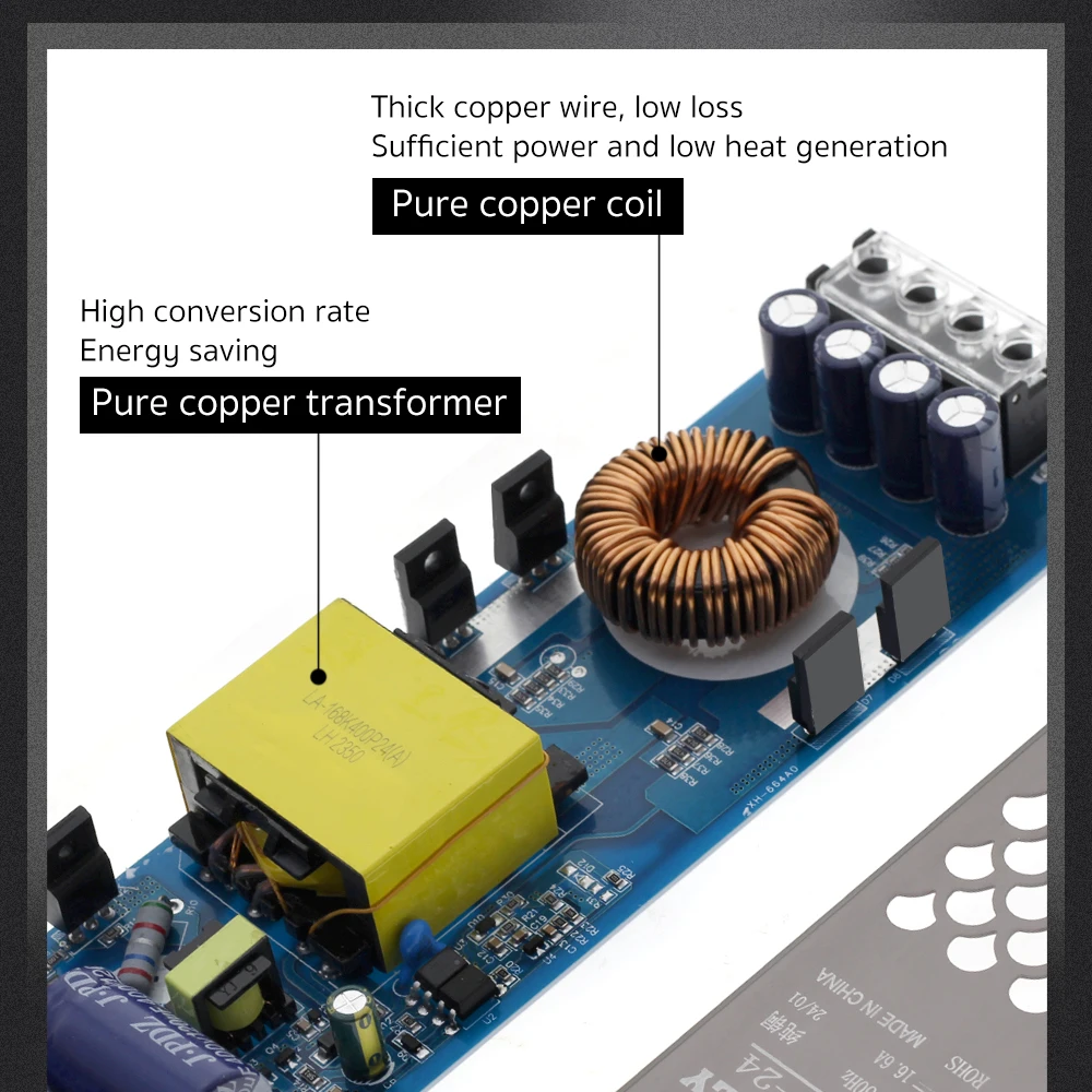 รูปสินค้า แหล่งจ่ายไฟ AC-DC เสถียร เงียบ แรงดันคงที่ 12V/24V/48V