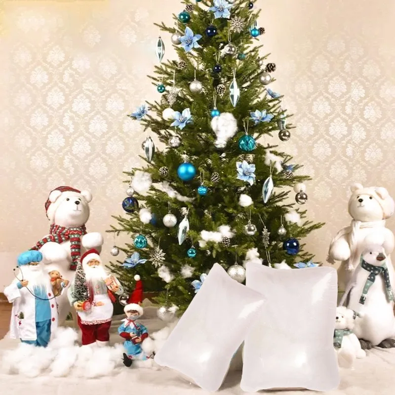 Coperta Neve Finta Per Presepe Natale - Neve Artificiale Decorativa 152x200 Cm - Foto 9