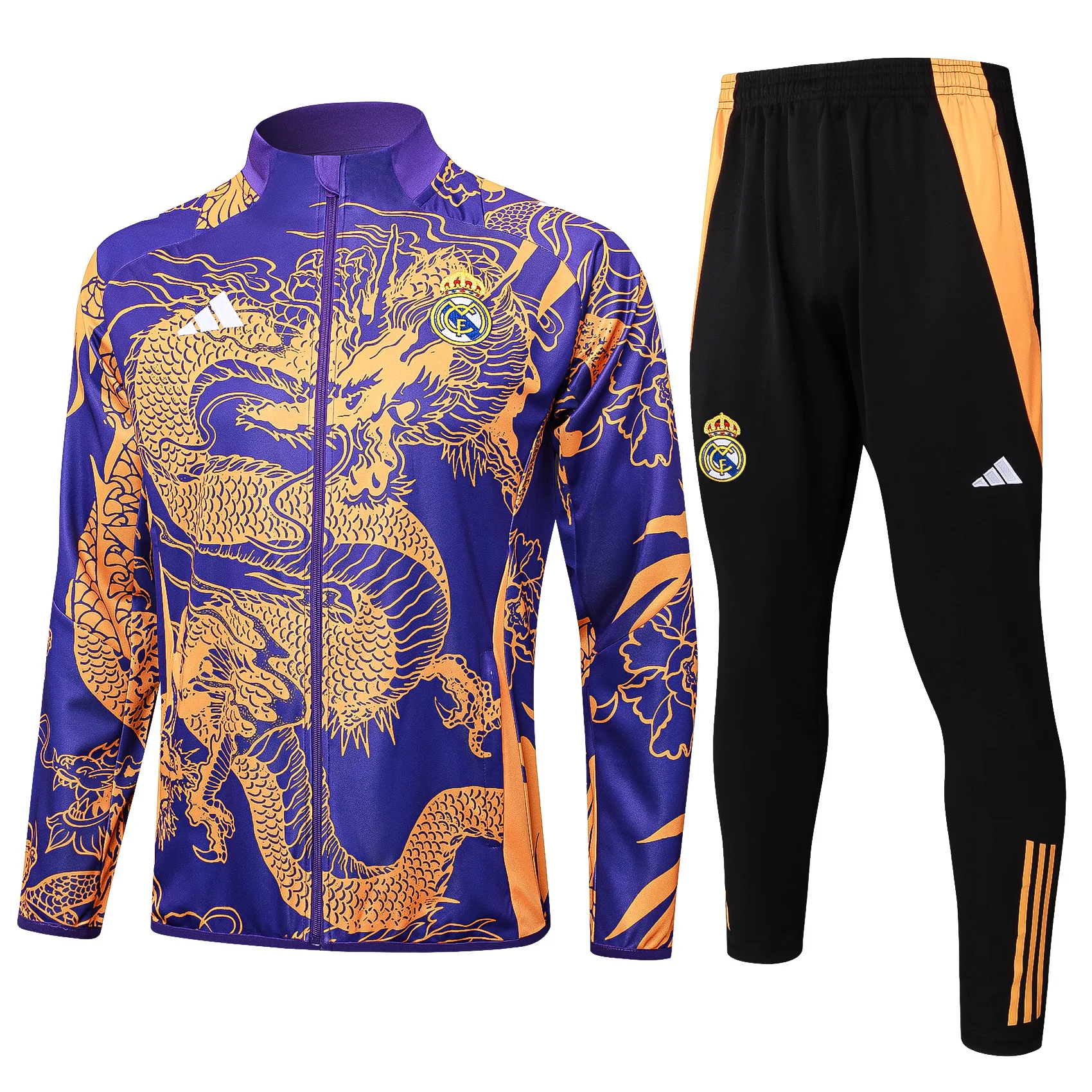 Adidas Soccer Jerseys Men Moisture-wicking Professional Durable Anti-wrinkle Sportswear Football Training Suit Set Purple