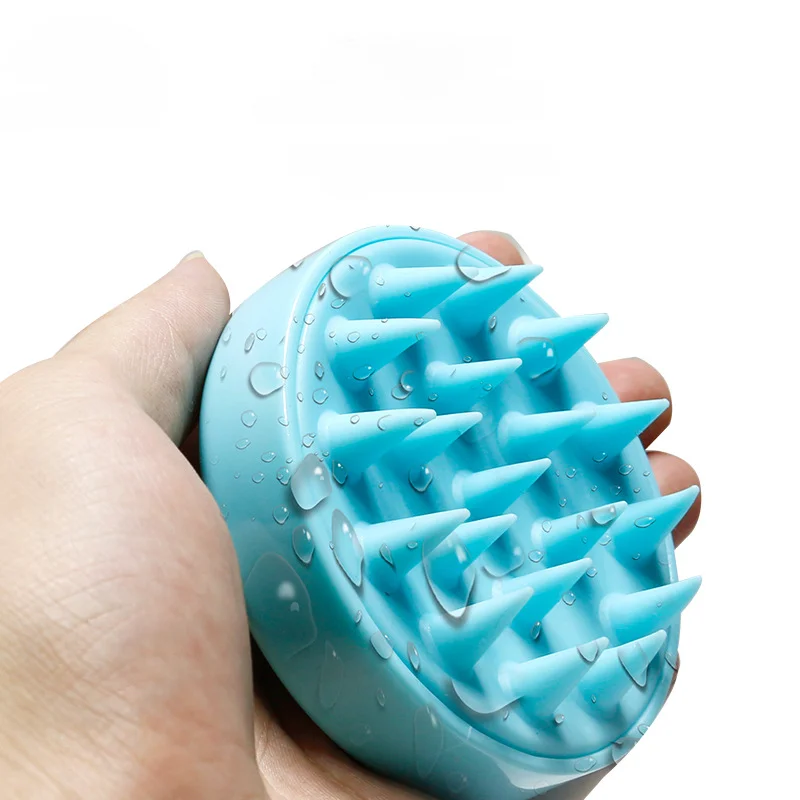 Description Picture 6 of itemSilicone Hair Scalp Massage Hair Brush Shampoo Brush Manual Head Acupoint Therapy Comb Health Care Washing Bath Exfoliate Remove