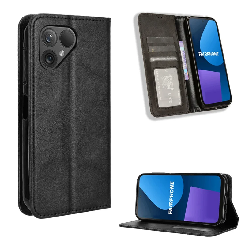 Per Fairphone 5 Custodia Premium Portafoglio In Pelle Custodia Flip In Pelle Per Fairphone 5 Fairphone5 Custodia Per Telefono 6.46"