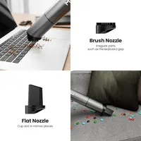 MIUI Mini Portable Vacuum Cleaner Cordless Handheld Vacuum with 3 Suction Heads Easy to Clean for Desktop Keyboard Car USB 2