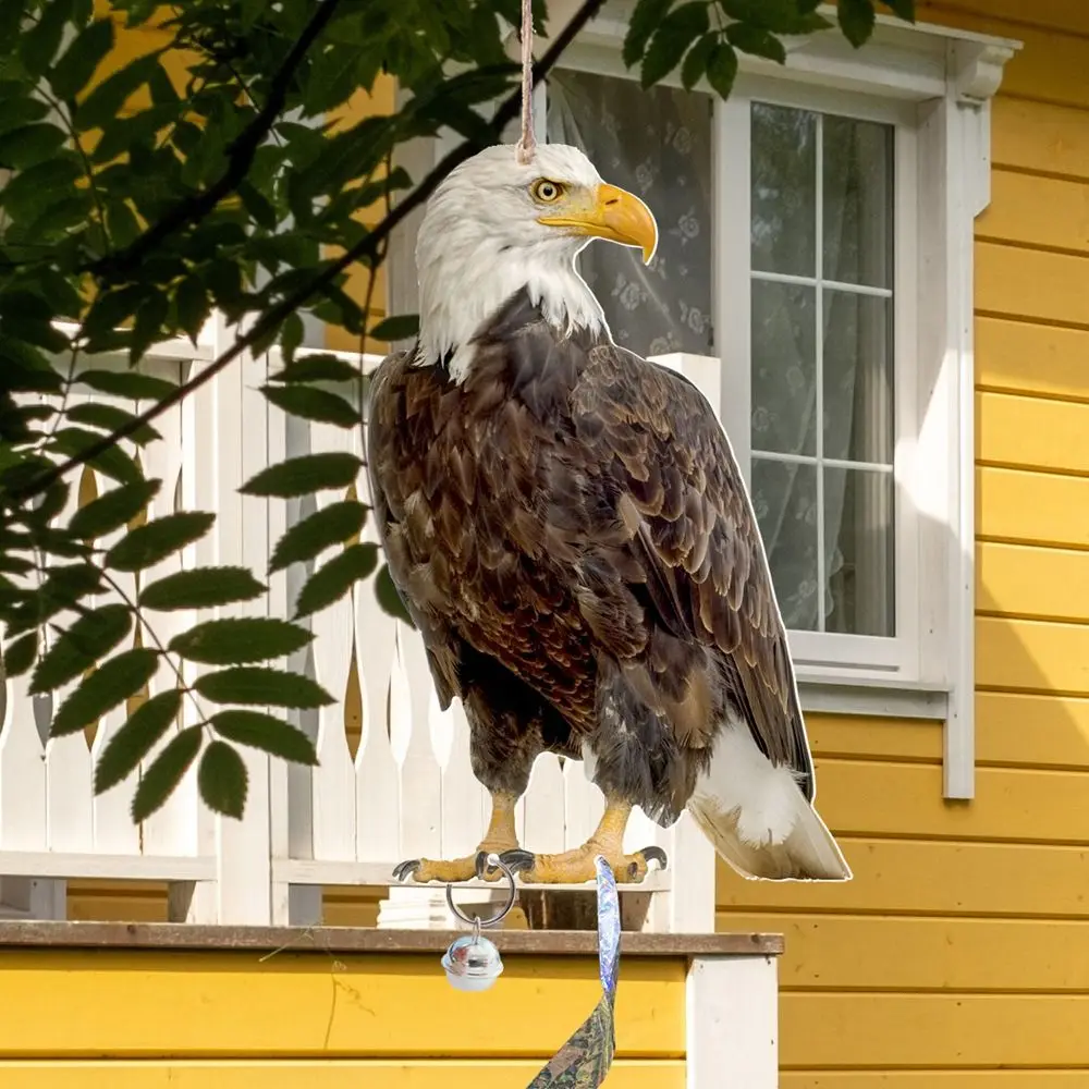 Description Picture 6 of itemFunny Bird Repeller with Bells Waterproof Fake Owl Decoy Garden Supplies Durable CreativeFalse Animal Scare Device