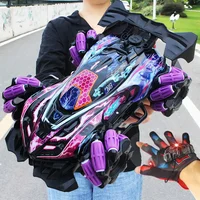 2.4G Glove Gesture Radio Remote Control Spray Stunt Car 4WD Spray RC Car Led Light Music Drift Racing Children's Toys 1