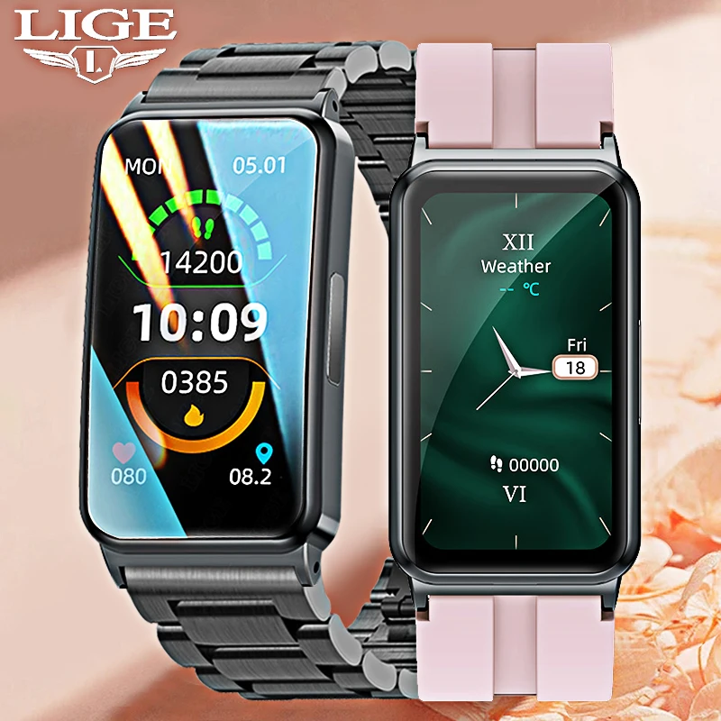 

LIGE ECG Smart Watch Women Men Bluetooth Call Blood pressure Watches Body Temperature Monitor Sports Fitness Smartwatch Female