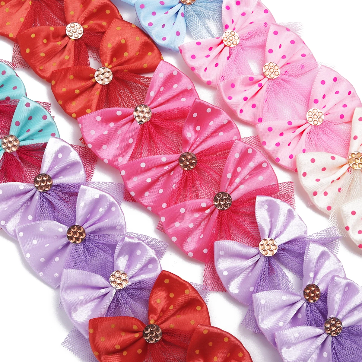 10PCS Dog Bow Dog Hair Accessories Handmade Pet Clothing Decoration Bows For Dogs and Cats Cute Pet Accessories 5