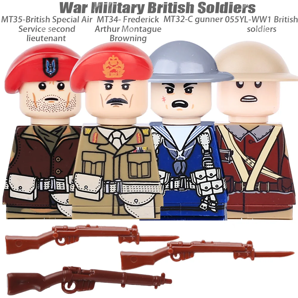 WW2 Winter Soldiers Building Block Set - Military Figures & Weapons Collection
