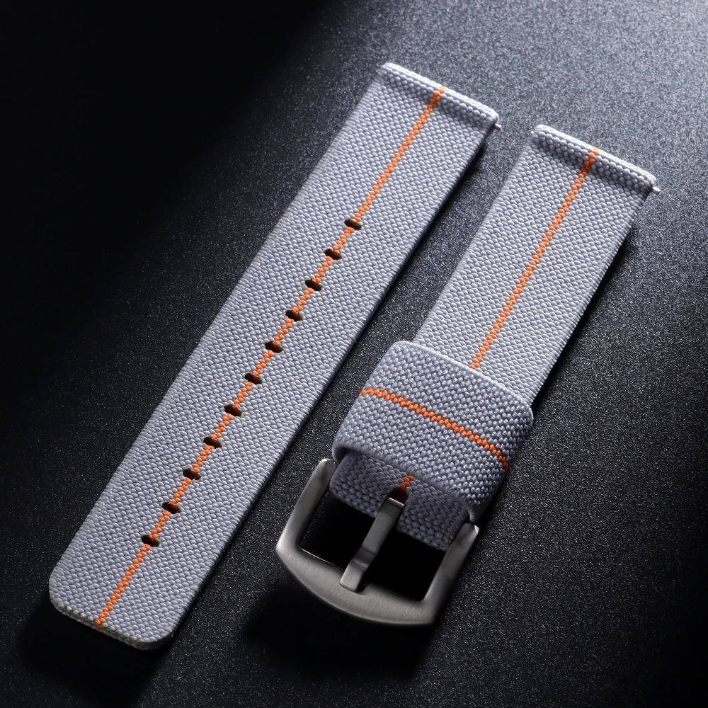 Woven Soft Nylon Canvas Watch Band - Sport Quick Release Wrist Strap