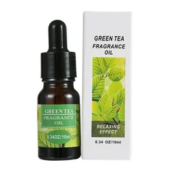 Concentrated Car & Home Fragrance Oil with Dropper - 10ml Aromatic Air Freshener Refill (Green Tea)