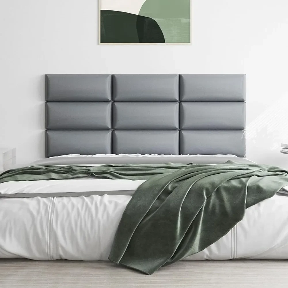 

Tufted Floating Dorm Bed Headboard Soundproof Peel and Stick Headboards Upholstered Wall Mounted Headboard for King Size Bed