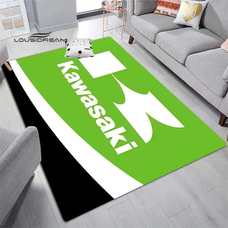 Kawasaki – tapis de bain pour moto 2037, moquette de porte d'entrée, en  mousse, nordique, tapis de sol - AliExpress