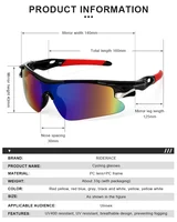 RIDERACE Sport Hommes Lunettes De Soleil Route Vélo Lunettes De Montagne Cyclisme Équitation Protection Lunettes Vtt 6