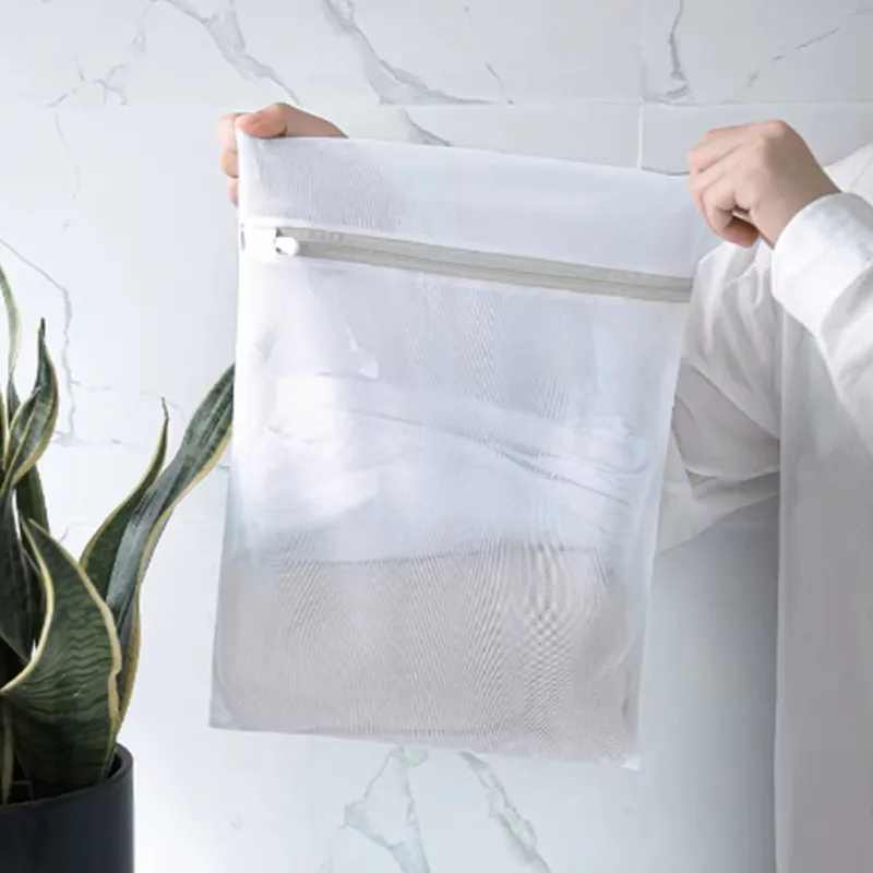1/2/3pcs Fine Net Laundry Bag Washing Machines Dirty Laundry Basket Thick Travel Shoe Organizer Mesh Bags Bra Clothes Organizer 4
