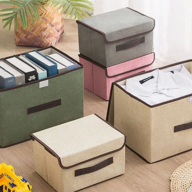 Fold Non Woven Fabric Storage Box Gray Home Supplies Clothing Underwear Sock And Kid Toy Storage Organizer Cosmetics 6