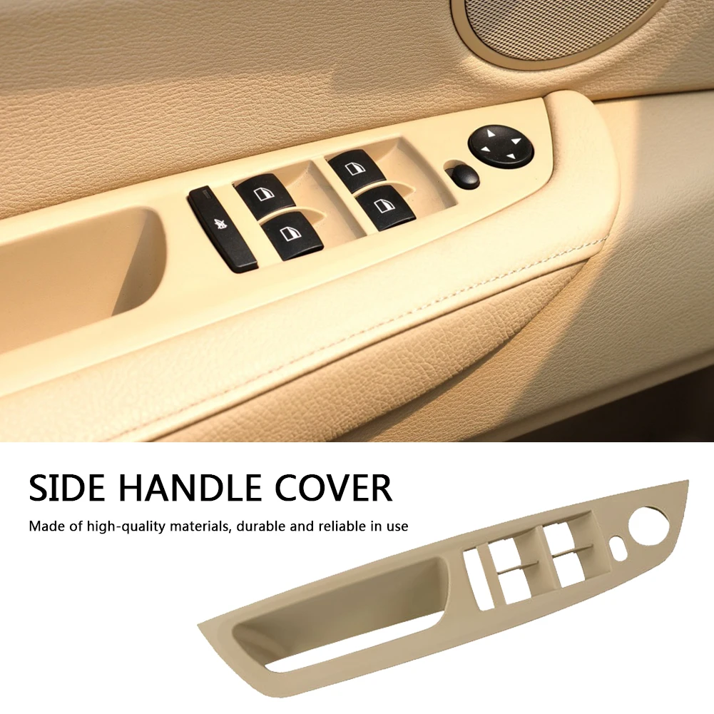 Car Left Hand Drive Inner Door Handle Panel LHD Car Interior Door Handle Panel Beige/Black/Brown for BMW X6 E71 2008-2014