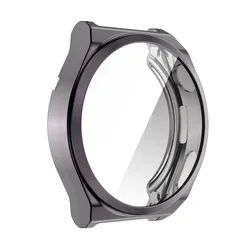 TPU Soft Protective Cover Case with Full Screen Protector and Plated Bumper for GT3Pro 46mm (Grey)