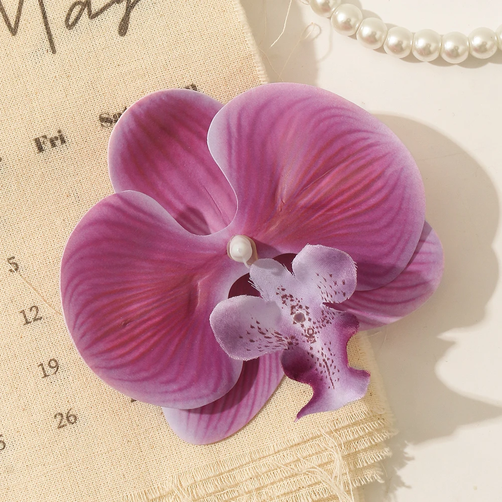 Elegant Butterfly Orchid Artificial Flowers Set - Perfect for Home Decor, Weddings, and Creative DIY Accessories