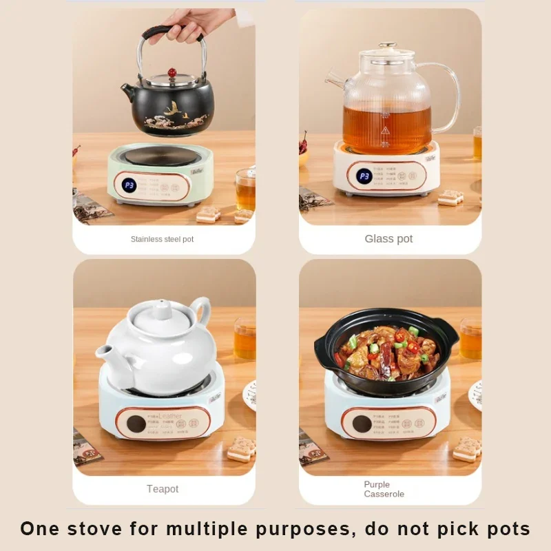 250/500W New Multipurpose Electric Stove Water Boiling Tea Stove Mini Electric Stove Tea Maker for Flat Cookware and Cups 5