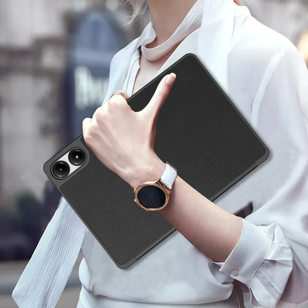 Versatile Smart Tablet Case with Pen Slot and Tri-Fold Design