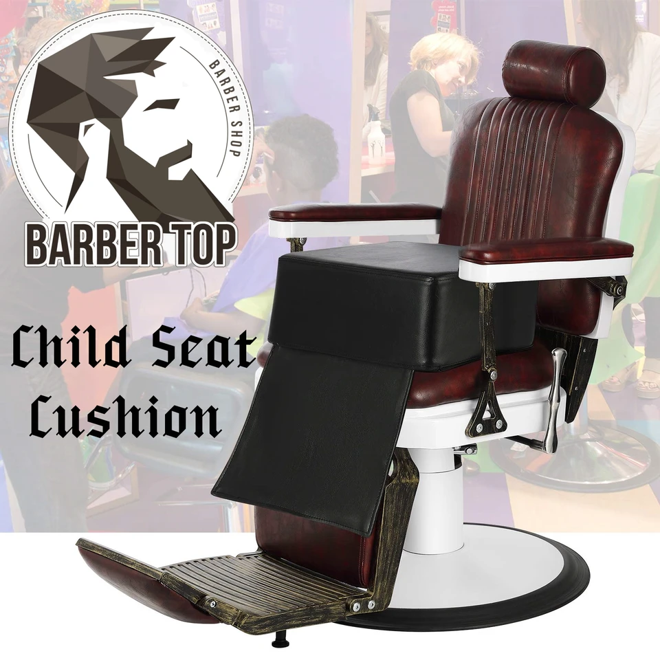 Assento Infantil Para Elevação Cadeira Barbearia Estampado