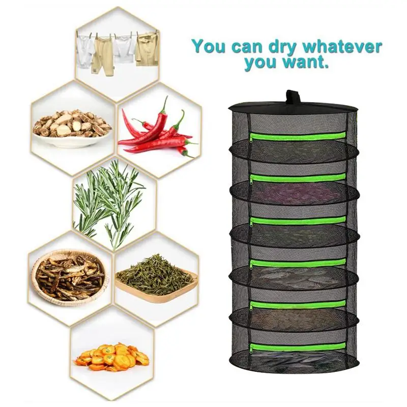 Herb Drying Rack Large Capacity Mesh Hang Basket Dryer Net Herb Hangers for Drying Multipurpose Hang Mesh Net Hang Drying Net 5