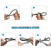 2M-5M Fitness Equipment Accessories Steel Rope Adjustable PU Pull-lock Integrated Trainer High Wear-resistant Steel Rope 5