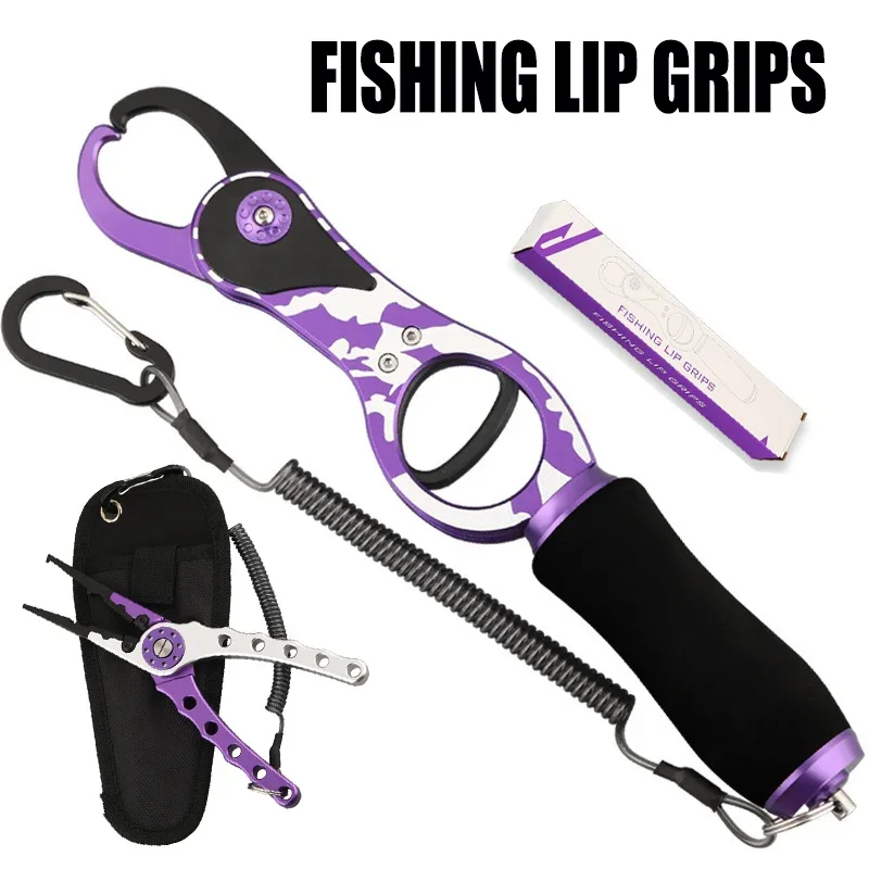 Fisch lippen greifer 27cm multifunktion ale Fisch zange Aluminium legierung Fisch regler große Fisch klemme Angel zubehör