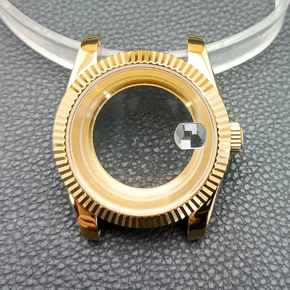 NH35 Case 41mm Luxury Men's Steel Case Fit NH35 NH36 Movement Sapphire Glass 20mm Strap Watch Box