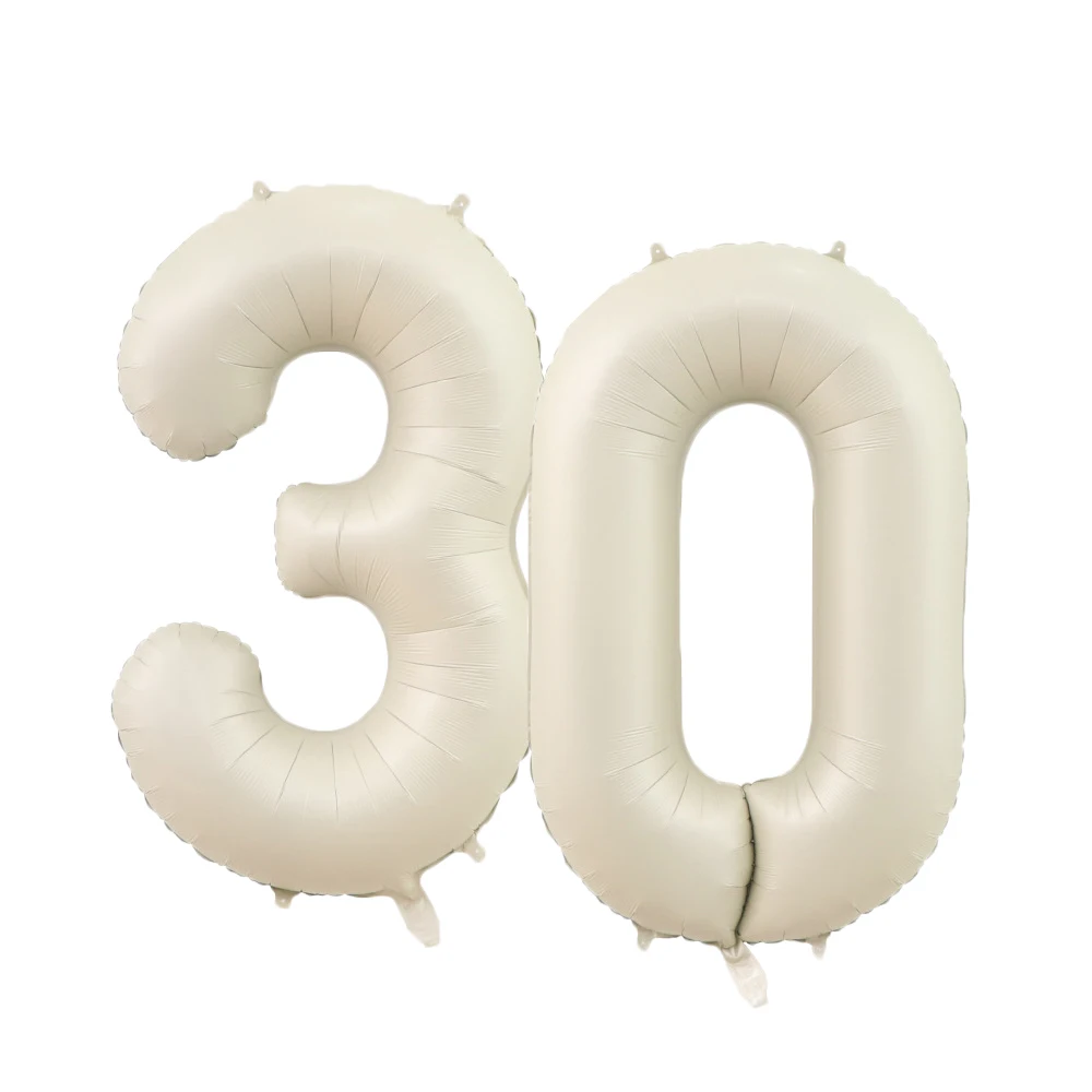 Cream Caramel Color 1-9 Digital Balloon 32/40inch latex balloon metallic sequin balloons metallic gold balloons foil number balloons foil balloons clear bubble balloon birthday balloons aluminum balloon white balloons birthday balloon set party balloon set birthday party decoration set balloon arch set balloon arch kit For Kids Birthday 30 40 50 60 70 Adult Birthday Party Decor DIY Home Supplies