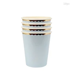 Elegant Lace Disposable Tableware Set (10pcs cups)