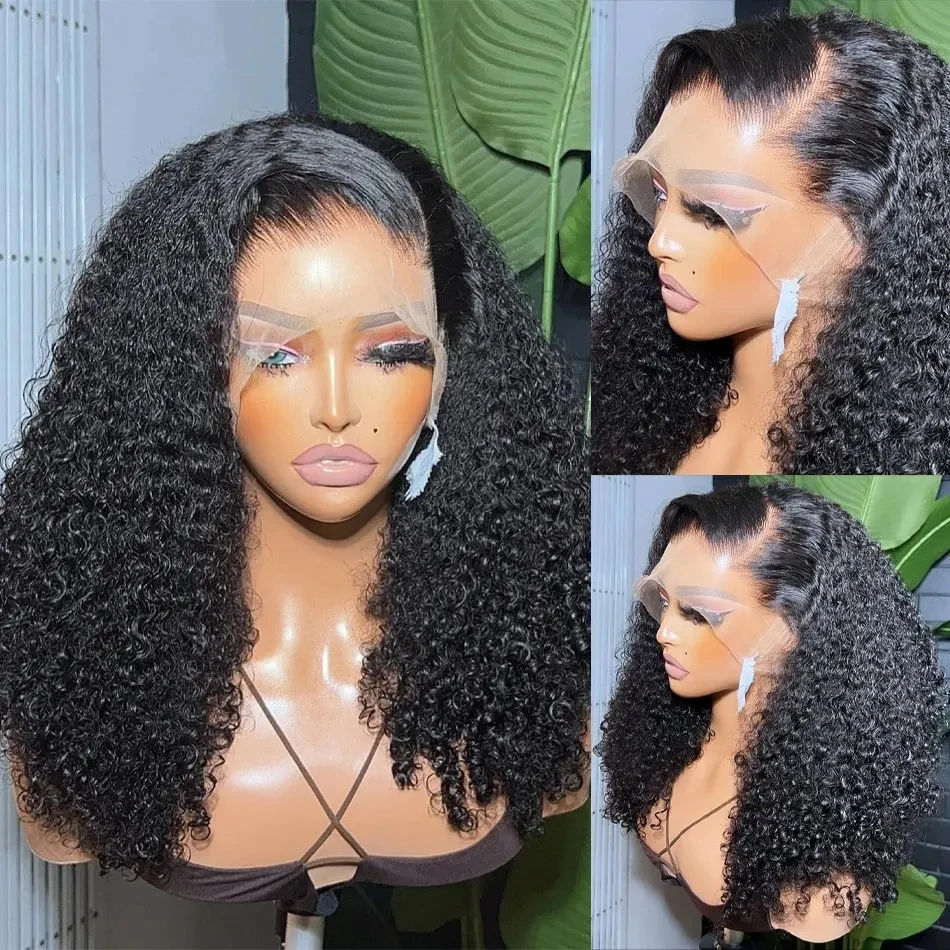 Jerry bouclés 13×4 dentelle frontale perruque vague profonde 100% Vietnam cheveux humains HD dentelle avant perruque pour les femmes noires pré plumées avec des cheveux de bébé