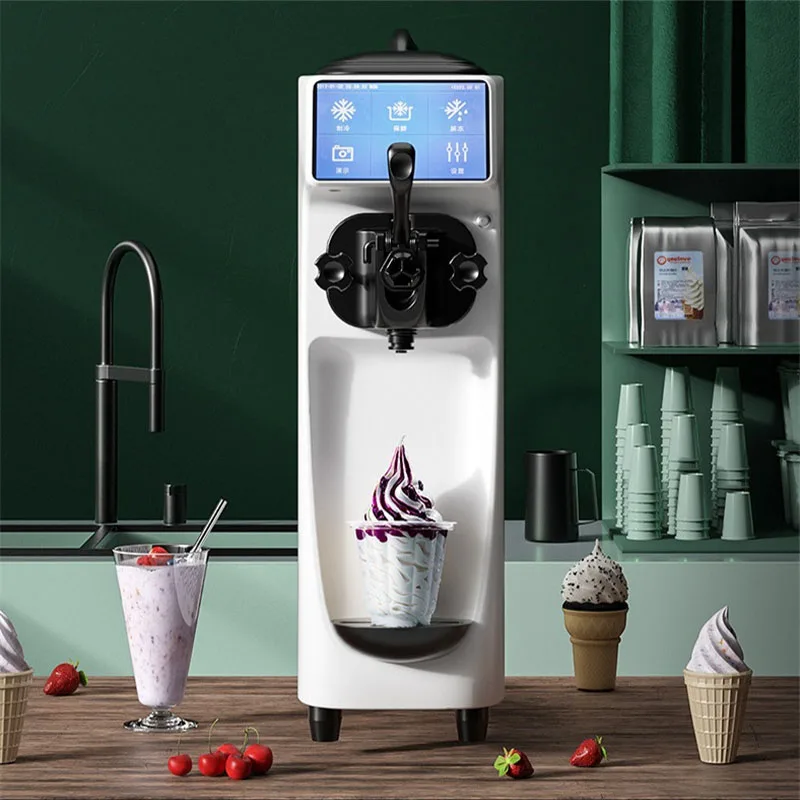 

Multi-Function and Single Flavor Soft Ice Cream Maker Machine is Small and Intelligence 220/110V for home or commercial