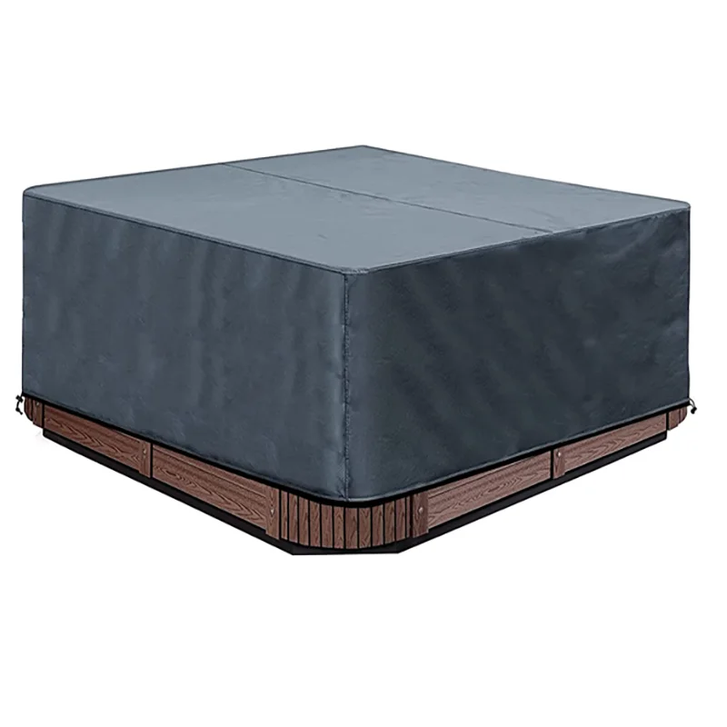 

Wholesale Fashion Square Square All-Weather Garden Whirlpool Cover 420D Polyester Waterproof Swimming Pool Cover