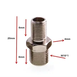 Brass Schrader Air Compressor Fill Valve with Dual NPT Options (M10X1 sliver)