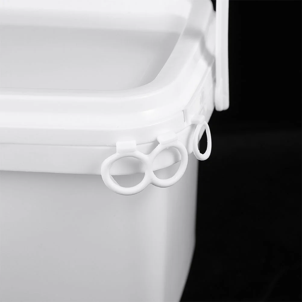 Paint Bucket Favor Containers Coating Empty Plastic Storage White With Handle