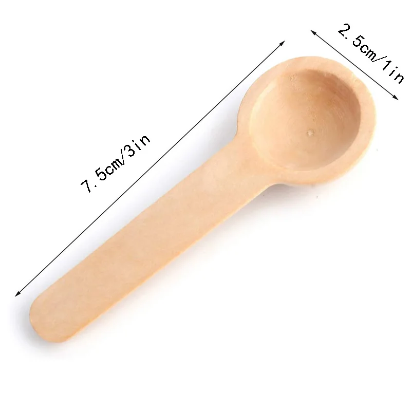 Wooden Spoons 10pcs Small Spoons Kitchen Seasoning Honey Coffee Kitchen Cooking Coffee Bean Salt Spice Jars Measuring Spoons Tools Set