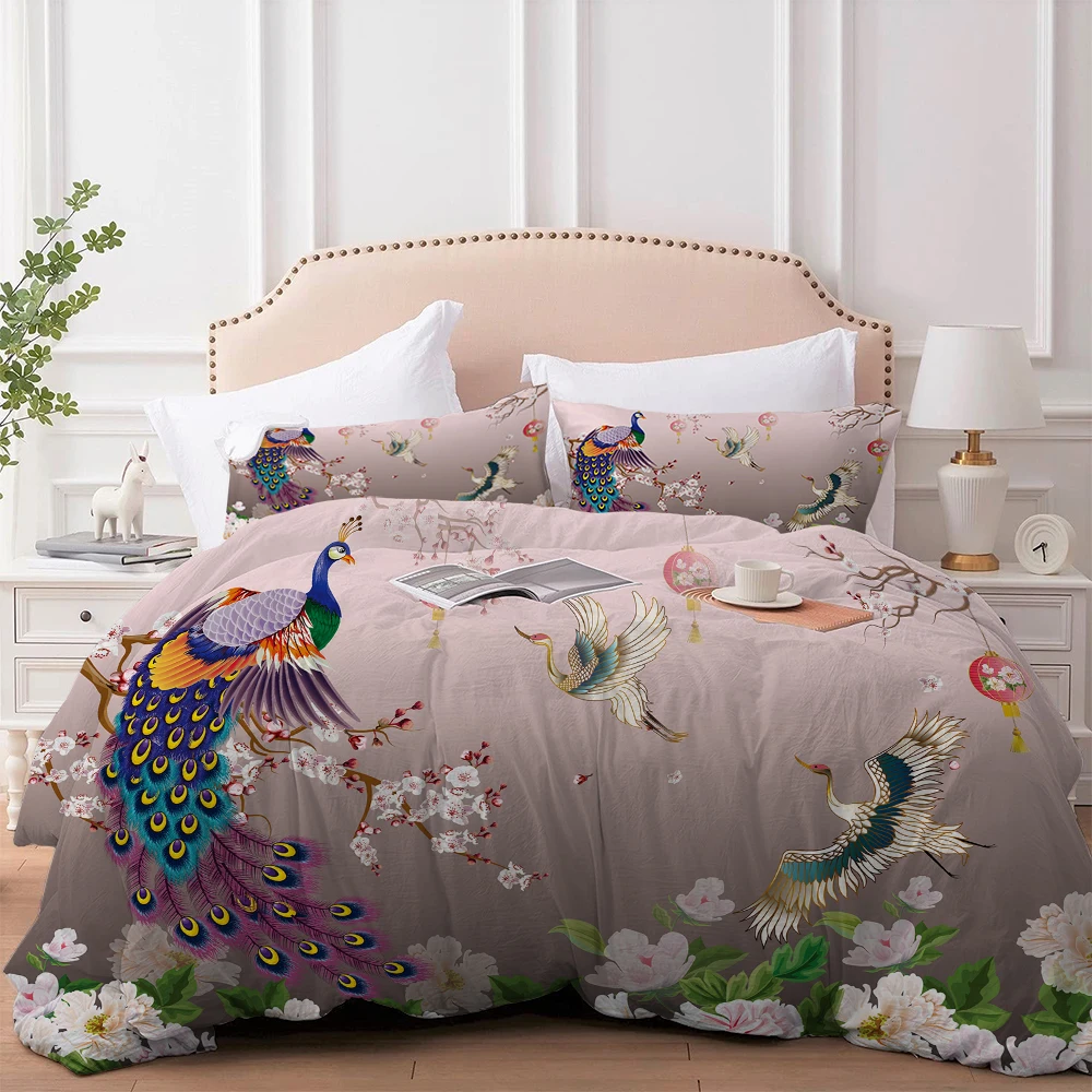 Peacock Deluxe Quilt Cover 3d Bedding 