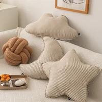 Decoration Pillow Cloud Star Knot Sugar Moon Shape Cushion Stripe Soft for Kids Room Party Sofa Chair Car 1