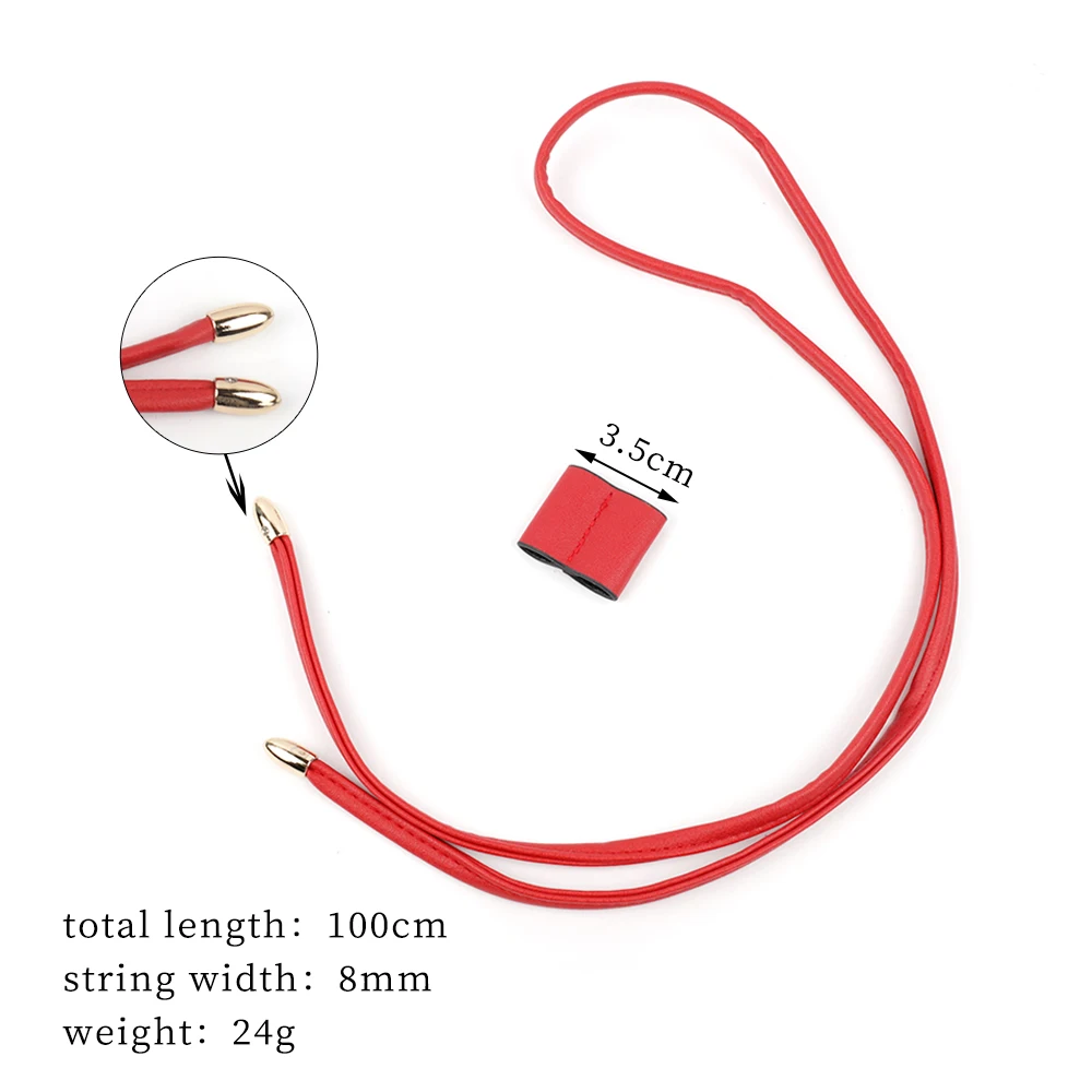 Frauen Eimer Tasche Kordelzug Abnehmbare PU Leder Tasche Strap DIY Ersatz Seil Rucksack Strahl Tasche Geldbörse Zubehör – Detail 2