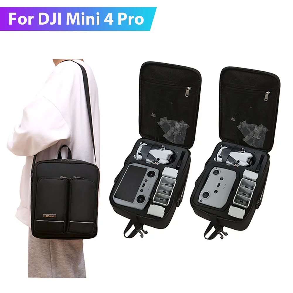 Storage Backpack For DJI Mini 4 Pro(RC 2/RC N2) Shoulder Bag Crossbody Carrying Case Portable Tote Suitcase Drone Accessories