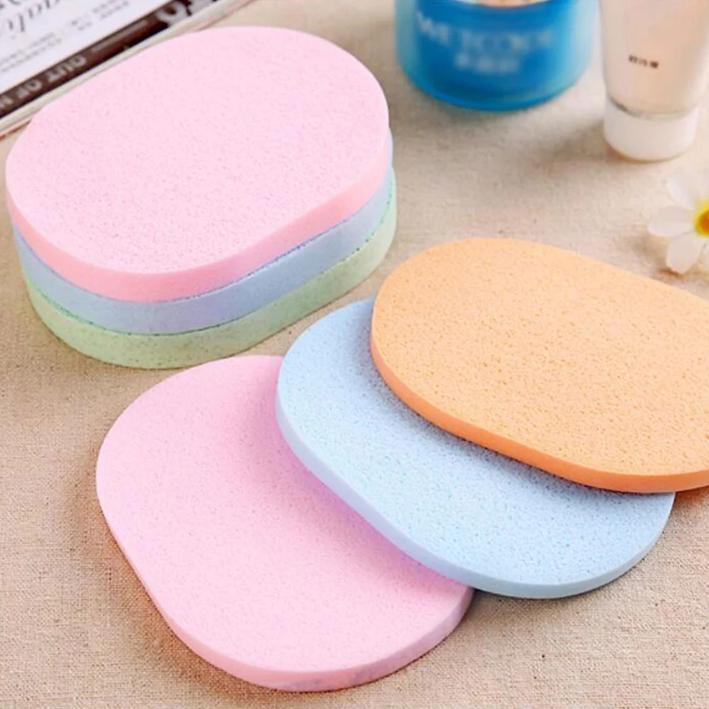 

6 Pcs Round Makeup Sponge Cleansing Round Makeup Sponge Travel Exfoliating Round Makeup Sponge Convenient The Cleaner