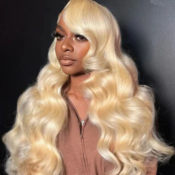 250 Density 613 HD Lace Frontal Wig 13x6 Transparent Colored Body Wave Human Hair Wig 13x4 Blonde Human Lace Front Wig 1
