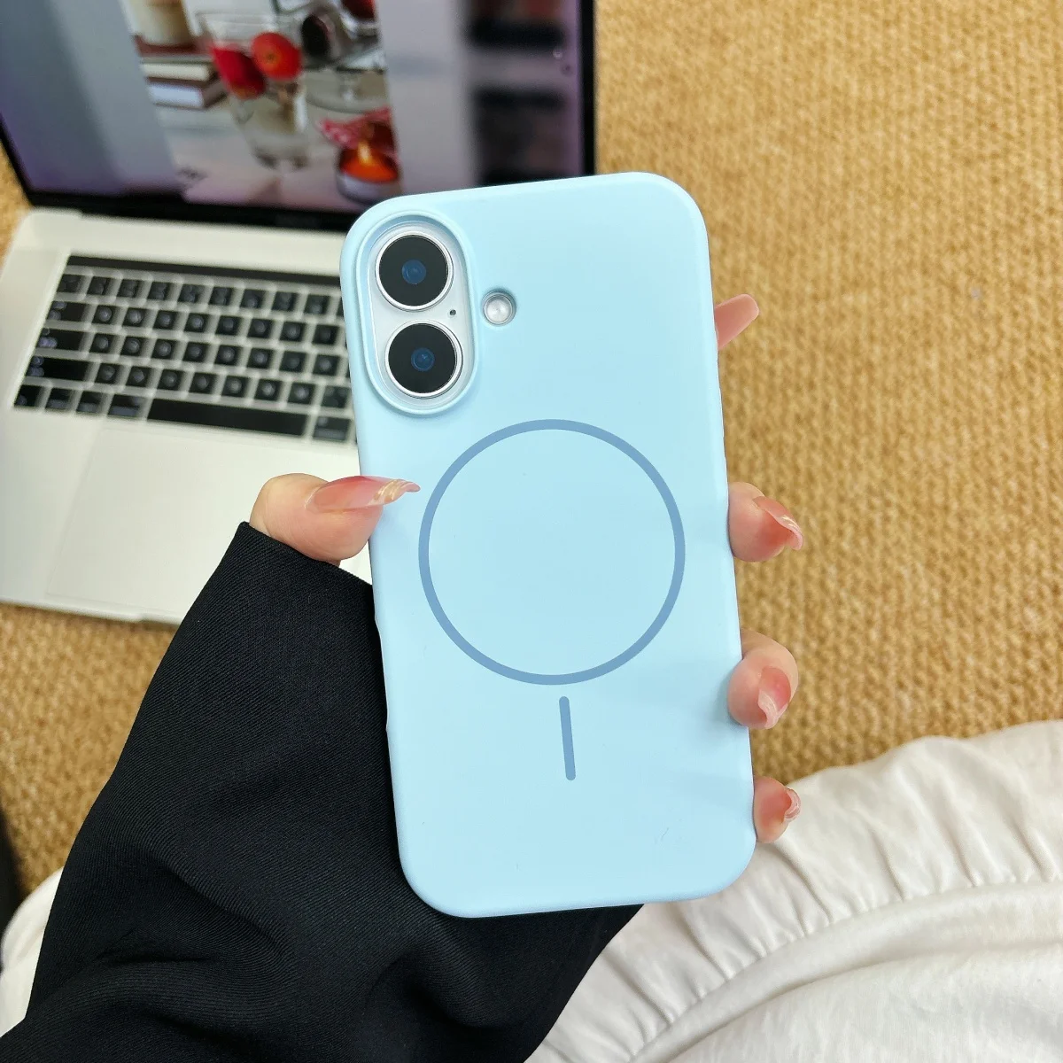 Vibrant Silicone Fluorescent Phone Case with Magsafe Compatibility