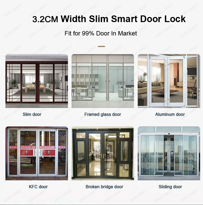 Waterproof TTLock Smart Lock APP Control Fingerprint Password RFID Card Keypad W