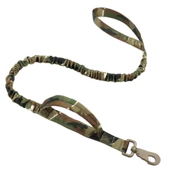 Tactical Adjustable Harness & Leash for Small Pets - Ideal for Training and Walking (Camouflage Leash)