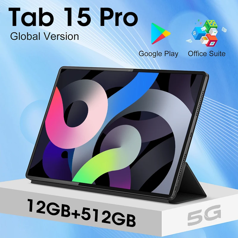 Tab 15 Pro Tablet Android 12 Global Version Snapdragon 888 Tablette PC